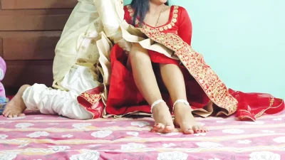 Arrange Marriage Suhagrat Indian Village Culture Frist Night Homemade Newly Married Couple